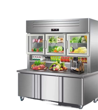 Refrigerator Freezer with Double Temperature Zones
