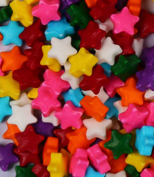 Mini Small Star Sprinkles Press Candy
