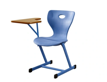 Student chair with writing pad