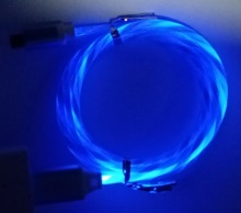 LED glowing micro USB charging cables