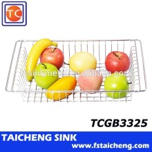 Flexible Kitchen Sink Rolling Wire Grid Basket