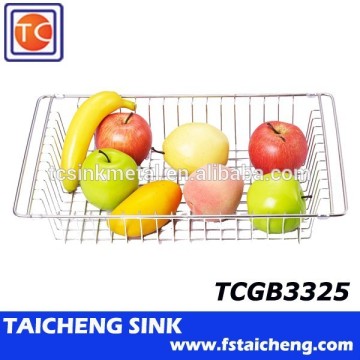 Flexible Kitchen Sink Rolling Wire Grid Basket