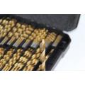 230pcs tin-coated drill bit set