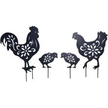 Metal Rooster Dekoracyjne stawki ogrodowe