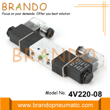 4V220-08-DC24V 4V220-08-DC12V صمام الملف اللولبي نوع Airtac