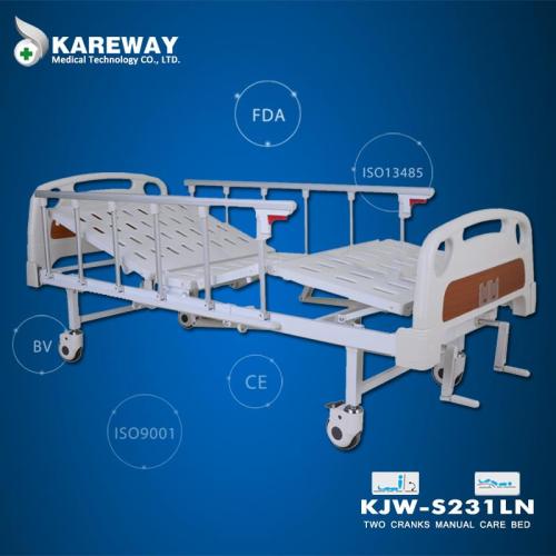 Hospital equipment modern manual crank medical bed