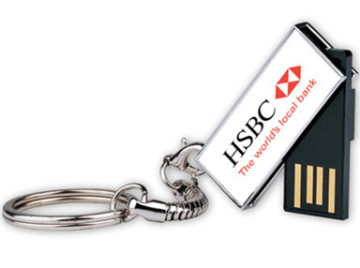 Promotional Micro Flip Usb Keychain HSBC HK