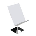 Apex White Acrylic Cosmetic Display Stand With Mirror