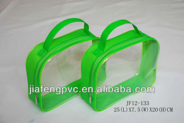 High Quality Green Colored EVA Packaging Hand Bag for Haircare Items