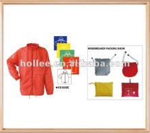 polyester/nylon windbreaker with zipper front