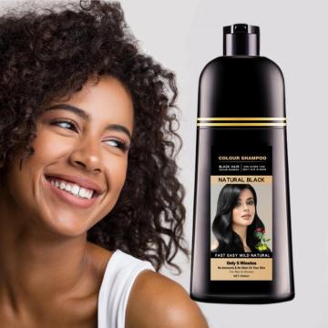 Argan Oil Black Hair Dye Color Shampoo