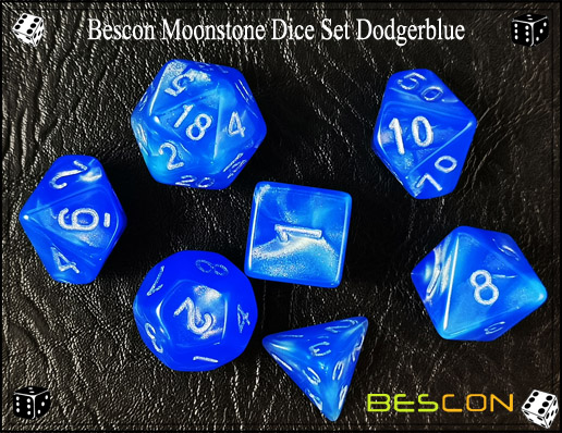 Dodgerblue Dice Set-4