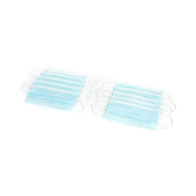 Foldable Disposable Face Mask Non-Woven 3 Ply White Face Dust Mask