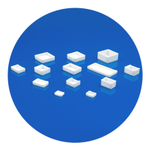 Innovacera Al2O3 Ceramic Lid for IC Packaging