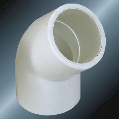 Din Pn10 Water Supply Upvc Elbow 45 ° White Color