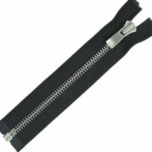 YKK zipper wholesale rubber tooth silver tooth zipper