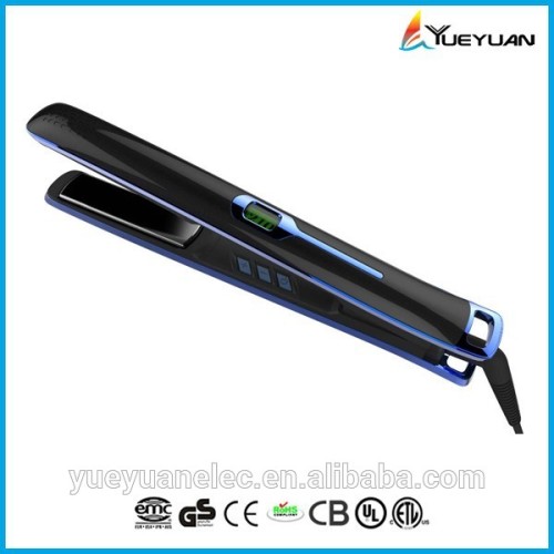 Auto shut off LCD display fashion hair straightener hair straightener tool