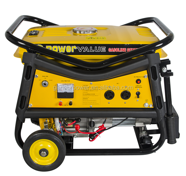 Portable 3kw  gasoline generator  168f-1 with 6.5hp gasoline engine