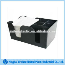 Black plastic bar caddy