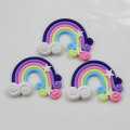 Multi Color Kawaii Polymer Clay Neue Regenbogen Cabochons für Kinder Craft Ankunft 100PCS 38 * 50mm Künstliche SOLA Craft 100 Stück / Tasche