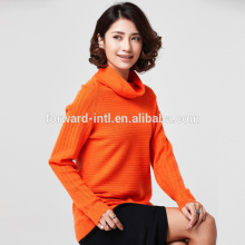 Threaded Pattern Cashmere Fitted Warmly Pullover