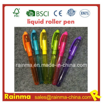 Plastic Liquid Fountain Pen with Nice Mulit Color