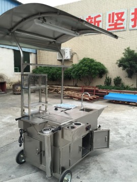 Commercial mobile hot dog/ snack cart/ Vendor Cart BN-618
