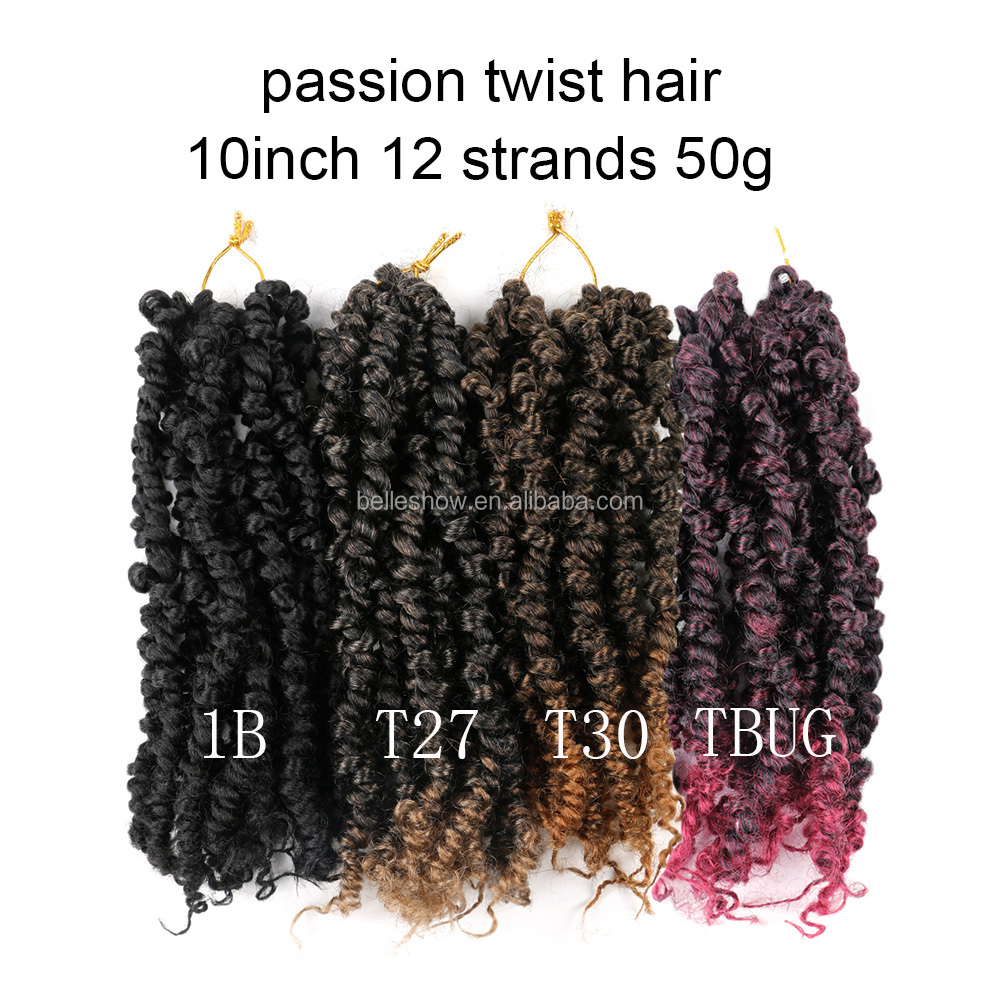 10inch 12 strands Bomb Twist freetress bohemian braid hair shiort pre passion twist