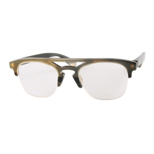 Half-Rim Horn Eyeglasses Frame