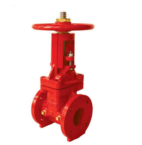 UL Listed Y Type Cast Steel Flanged Industrial Gate Valve