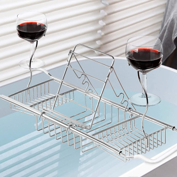 Stainless Steel Bathtub Tray rack Organizer