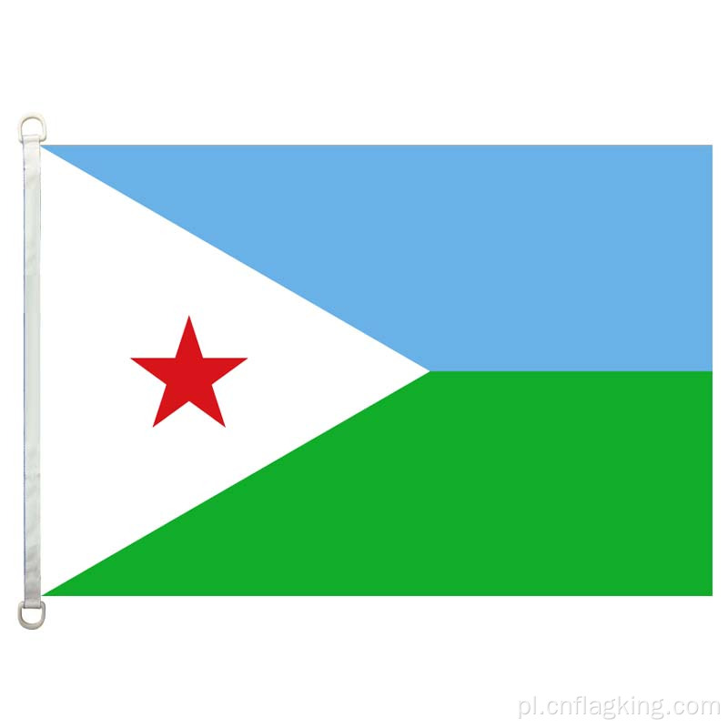 90*150 cm flaga Dżibuti 100% poliester