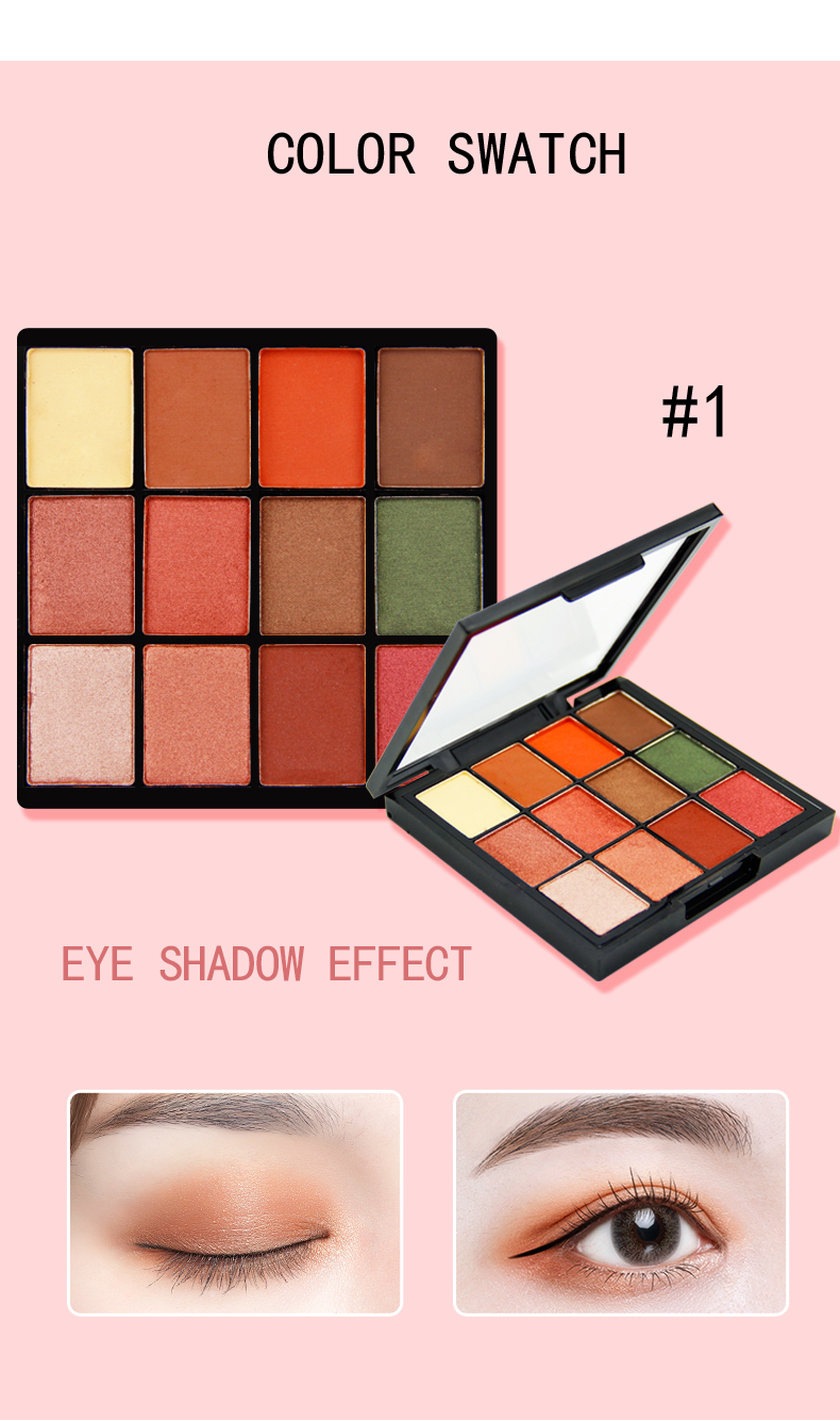 New arrival Professional Custom Eye Makeup Multicolored Matte And Shiny Eyeshadow Palette High Pigment Eyeshadow
