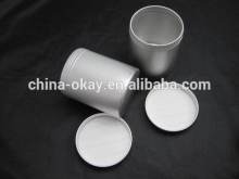 2015 hot sell 16oz wholesale envases aluminium silver jar in stock