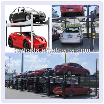 Portable garage two level car parking system