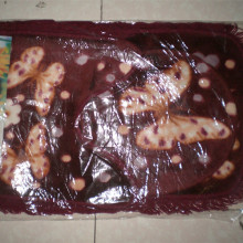 new design velour 3 pieces anti-slip new design velour bath mat with or without recess