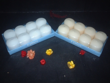 Hand Poured Warm White Glass Filled Votive Candle