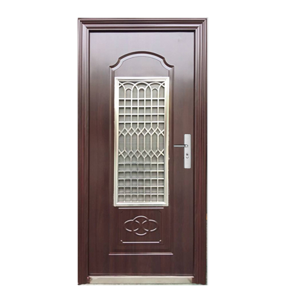 Door manufacture swinging armored door hign quality wood steel door