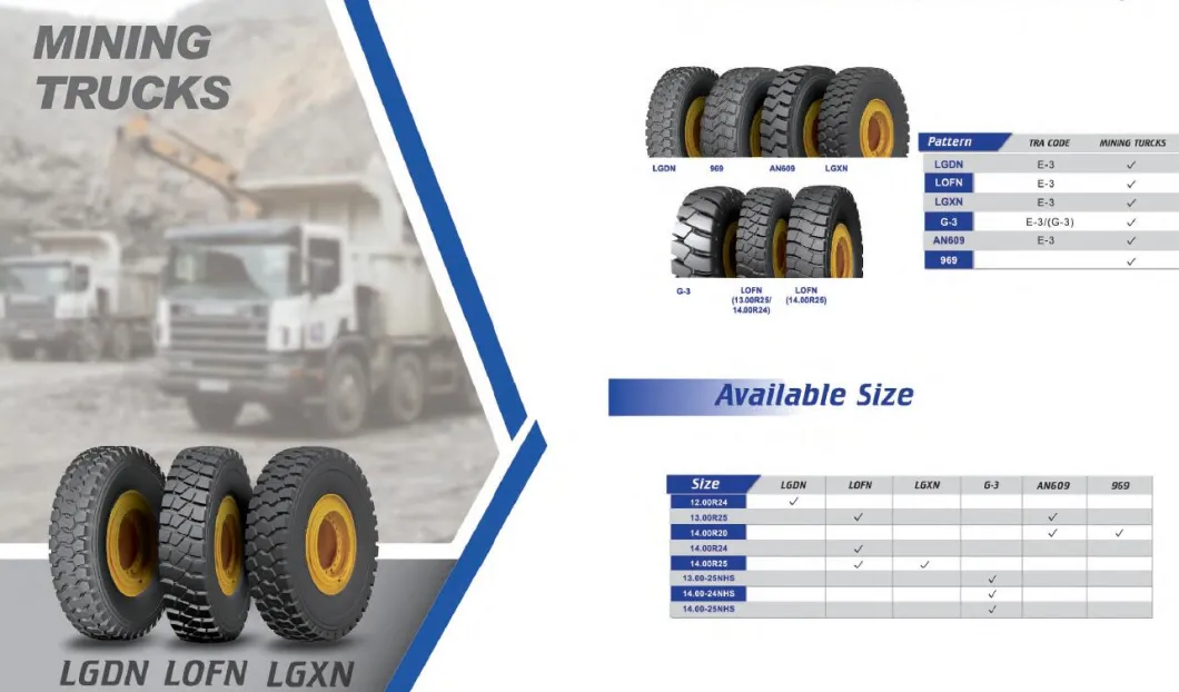 Bonway/ Triangle/Hilo/Advance Mobile Crane Tires 385/95r25 (14.00R25) 445/95r25 (16.00R25) Radial OTR Tyre Pneu Wholesale