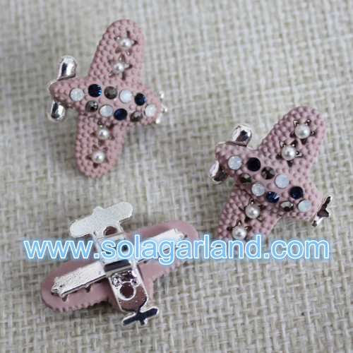 Wholesale Lovely Airplane Metal Beads Charms For Jewelry Making