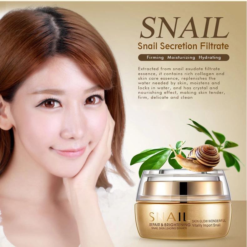 Private Label Face Cream Snail Skin Whitening Face Cream Brightening Anti Wrinkle Skin Care Cream