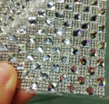 Diamant Strass lint Wrap Roll met vierkante stenen