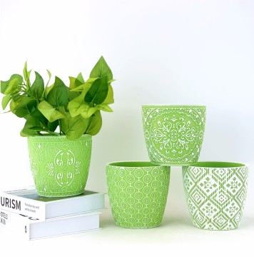 Ceramic Flowerpots and Concrete Planters for Indoor Garden Decoration