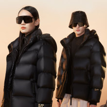 Black Winter Warm Long Jackets Unisex Equestrian Down Jackets Coats