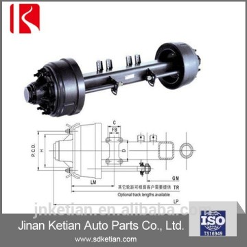 Semi trailer axle/BPW semi trailer axle/ fuel tank trailer axle