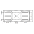 316 stainless steel lab scrub sink