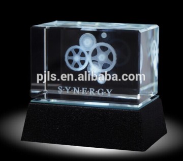 wholesale 3d crystal laser engraving gifts crystal block