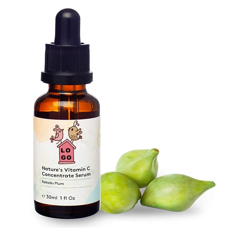 OEM Custom Natural Anti-Wrinkle Hydrating Vitamin C Facial Serum