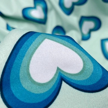 Dty en polyester étirement imprimé en jersey tissu