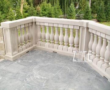 High Quality indoor marble baluster railings